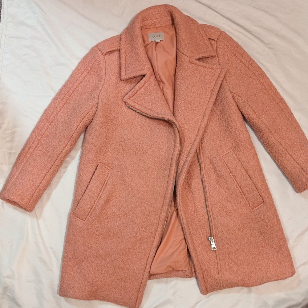 LOFT Women's Pink Coat - Picture 5 of 6